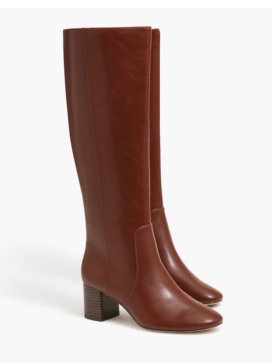 J. Crew Shoes - J. Crew Tall Leather Riding Boots in Chestnut Brown